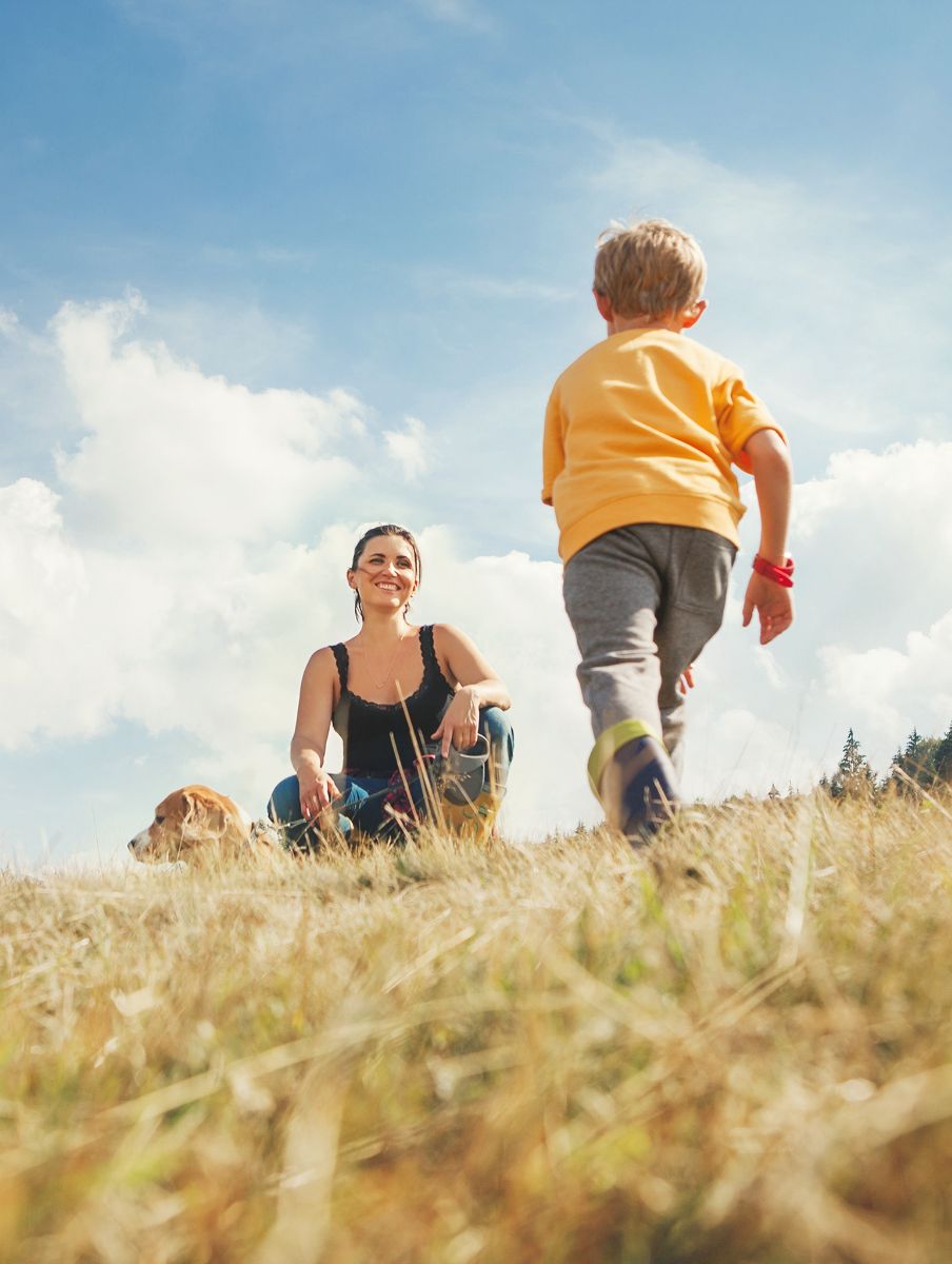 Running through fields